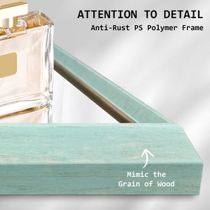 Wall Mirror | Rectangular Frame | Bathroom | 70x90cm | Turquoise