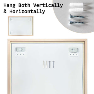 Wall Mirror | Rectangular Frame | Bathroom | 70x90cm | Turquoise