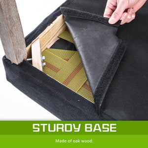 French Provincial Dining Chair | Oak Leg | AMOUR BLACK