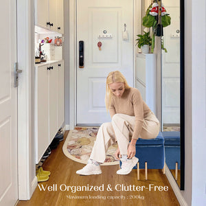 Storage Ottoman Foot Stool Cube Tuffet Seat | 45cm | PU Leather | Blue