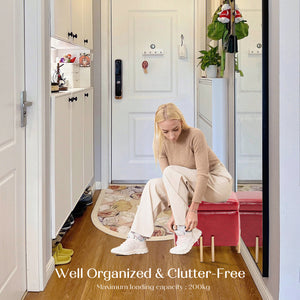 Storage Ottoman Foot Stool Cube Tuffet Seat | 45cm | PU Leather | Red