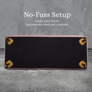 Storage Ottoman Stool Bench Seat | 110cm | Velvet | Pink