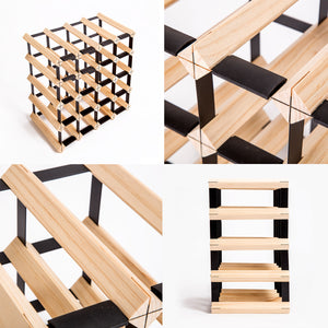 Timber Wine Rack Storage | Cellar Organizer | 20 Bottle