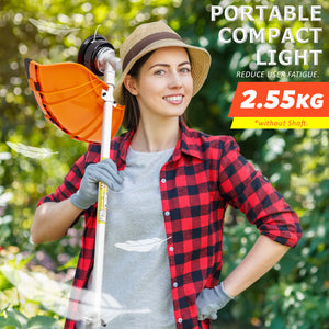 Whipper Snipper Brush Cutter | 26cc | Garden Trimmer | Includes 4 Blades