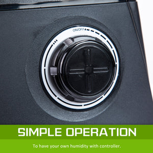 Air Humidifier | Ultrasonic Cool Diffuser | 6L Capacity | Black