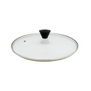 KOMAN | Stainless Steel Glass Lid with Bakelite Handle | 28cm