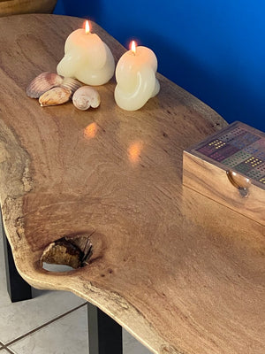 Coffee Side Table | Silky Oak | Handmade with Legs | Unique Design