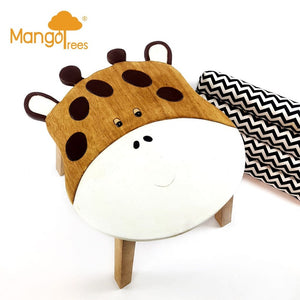Hand-Carved Children's Table | Wooden Giraffe Theme