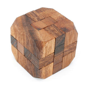 12 Unique Handmade Wooden Puzzles in a Deluxe Gift Box Set | For Kids or Adults