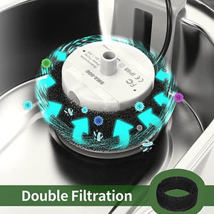 YES4PETS 24 X Pet Dog Cat Fountain Filters | Replacement Activated Carbon Filtration System
