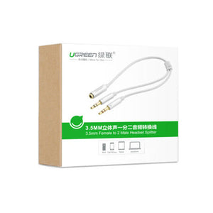 3.5mm Female to 2 Male Headset Splitter | 10790