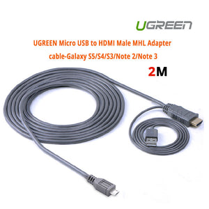 UGREEN MHL Micro USB 11-Pin to HDMI Adapter Cable | 2M | Model 20139