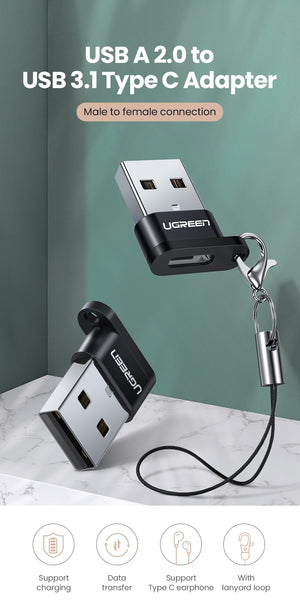 50568 USB-C 3.1 Female to USB-A 2.0 Male Adapter