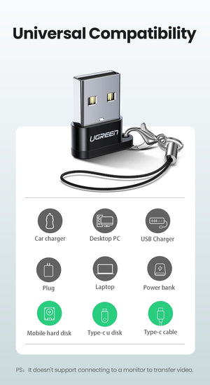 50568 USB-C 3.1 Female to USB-A 2.0 Male Adapter