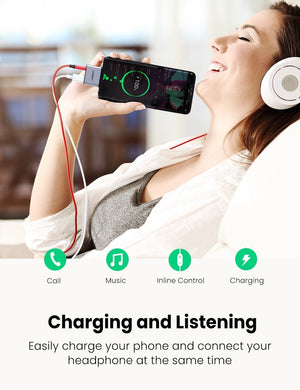 70312 2-in-1 USB-C to C and 3.5mm Adapter