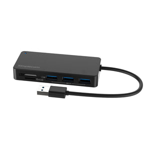 CH368 3-Port USB 3.0 Hub with Dual Slot SD/MicroSD Card Reader
