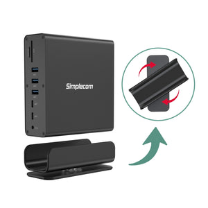 CHT815 15-in-1 USB-C 4K Triple Display MST Docking Station | Dual HDMI, DP
