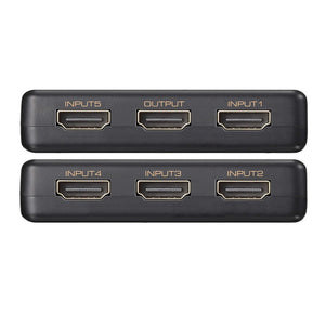 Simplecom CM305 Ultra HD 5-Way HDMI Switch | 5 In 1 Out Splitter | 4K @60Hz