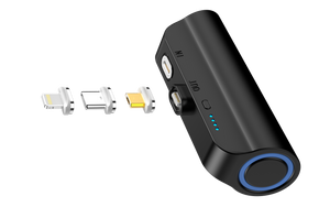 CHOETECH B660-BK | 3000mAh Mini Power Bank | 3 Magnetic Connectors | Black
