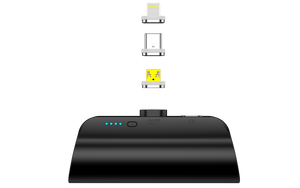 CHOETECH B660-BK | 3000mAh Mini Power Bank | 3 Magnetic Connectors | Black