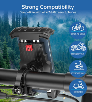 H067-BK Adjustable Mobile Stand for Bicycle | Black