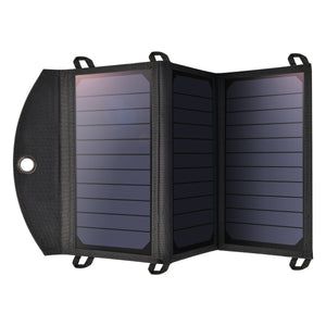 SC001 19W Portable Solar Panel Charger | SunPower Panels | Dual USB Charger for Camping/RV/Outdoors