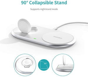 T317 2-in-1 Dual Wireless Charger Pad | MFI Certified