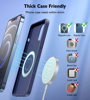 T518-F 15W Removable Wireless Magnetic Charger | iPhone 12/13/14