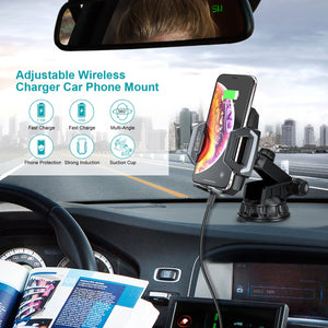 T521-S Fast Qi Wireless Car Charging Dock