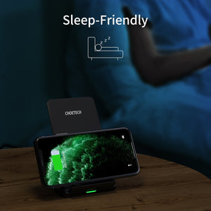 T524S 10W/7.5W Fast Wireless Charging Stand with AC Adapter