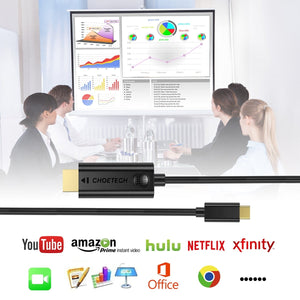 CHOETECH XCH-0030 USB-C to HDMI Cable | 3M | 4K UHD