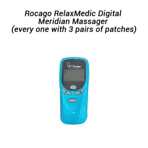 Rocago RelaxMedic Digital Meridian Massager | with 3 Pairs of Patches