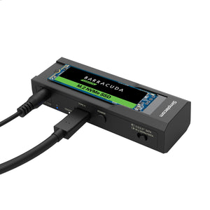 Simplecom SA536 USB to M.2 and SATA 2-IN-1 Adapter | 2.5"/3.5" HDD | NVMe/SATA M.2 SSD | Power Supply | USB 3.2 Gen2