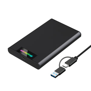 Simplecom SE239 Tool-Free 2.5" SATA HDD SSD to USB-C Enclosure | RGB Lights | USB 3.2 Gen 2