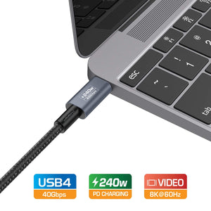 CA615 USB-C to USB-C Cable | USB4 40Gbps | 5A 240W PD3.1 | 8K@60Hz | 1.5M