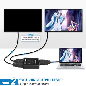 CM302v2 Bi-Directional 2-Way HDMI 2.1 Switch Selector | 8K@60Hz