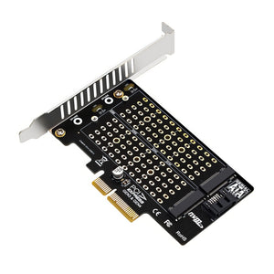 EC412v2 NVMe & SATA M.2 SSD to PCIe x4 Expansion Card