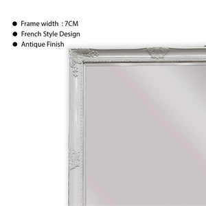 French Provincial Ornate Mirror - White - Small 80cm x 110cm
