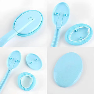 Back & Body Self Bath Brush Lotion Applicator | Blue