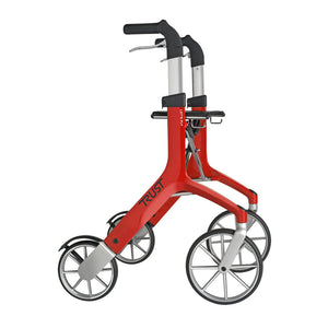 Let's Fly Mobility Rollator Wheelie Walker | Red