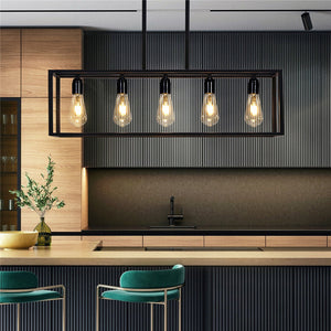 Interior Ave - Industrial 5 Light Chandelier | Stylish Vintage Lighting Fixture
