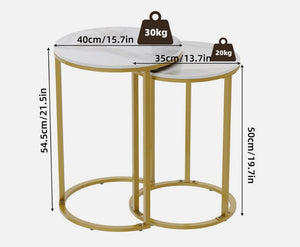 Interior Ave – Deva Gold Nested Side Table Set