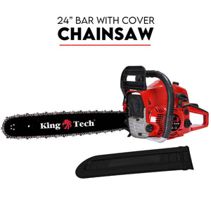 Commercial Petrol Chainsaw | 24" Bar | Tree Pruning | Top Handle Chain Saw