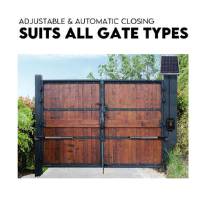 Double Swing Gate Opener Automatic Full Solar Power Kit | Remote Control
