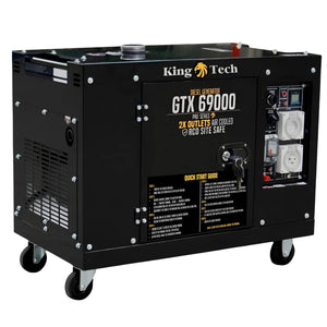 KINGTECH Diesel Generator | 8.4kW Max | 6kW Rated | Single Phase | Portable 13HP Power