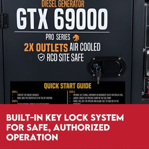 KINGTECH Diesel Generator | 8.4kW Max | 6kW Rated | Single Phase | Portable 13HP Power
