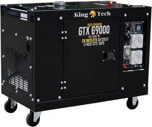KINGTECH Diesel Generator | 8.4kW Max | 6kW Rated | Single Phase | Portable 13HP Power
