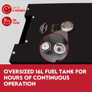 KINGTECH Diesel Generator | 8.4kW Max | 6kW Rated | Single Phase | Portable 13HP Power