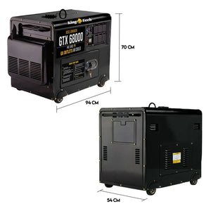 Diesel Generator | Single Phase | 8.4kW Rated | 6kW | 13HP Portable Backup Power
