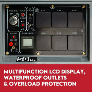 Diesel Generator | Single Phase | 8.4kW Rated | 6kW | 13HP Portable Backup Power